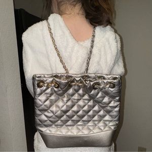 Chavon Gold & Silver Purse/Mini Backpack.